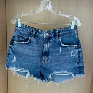 Zara ZW 'The Shorts' Jean Cut-offs - Size 8